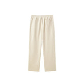 Men's Khaki Jacquard Drawstring Casual Pants